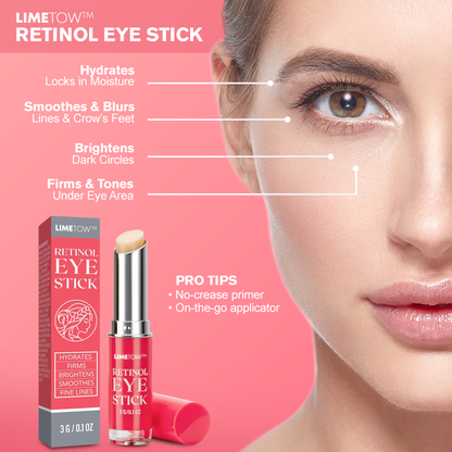 LIMETOW™ Retinol Eye Stick✅ for Reduces Fine Lines，Puffiness and Dark Circles🌟